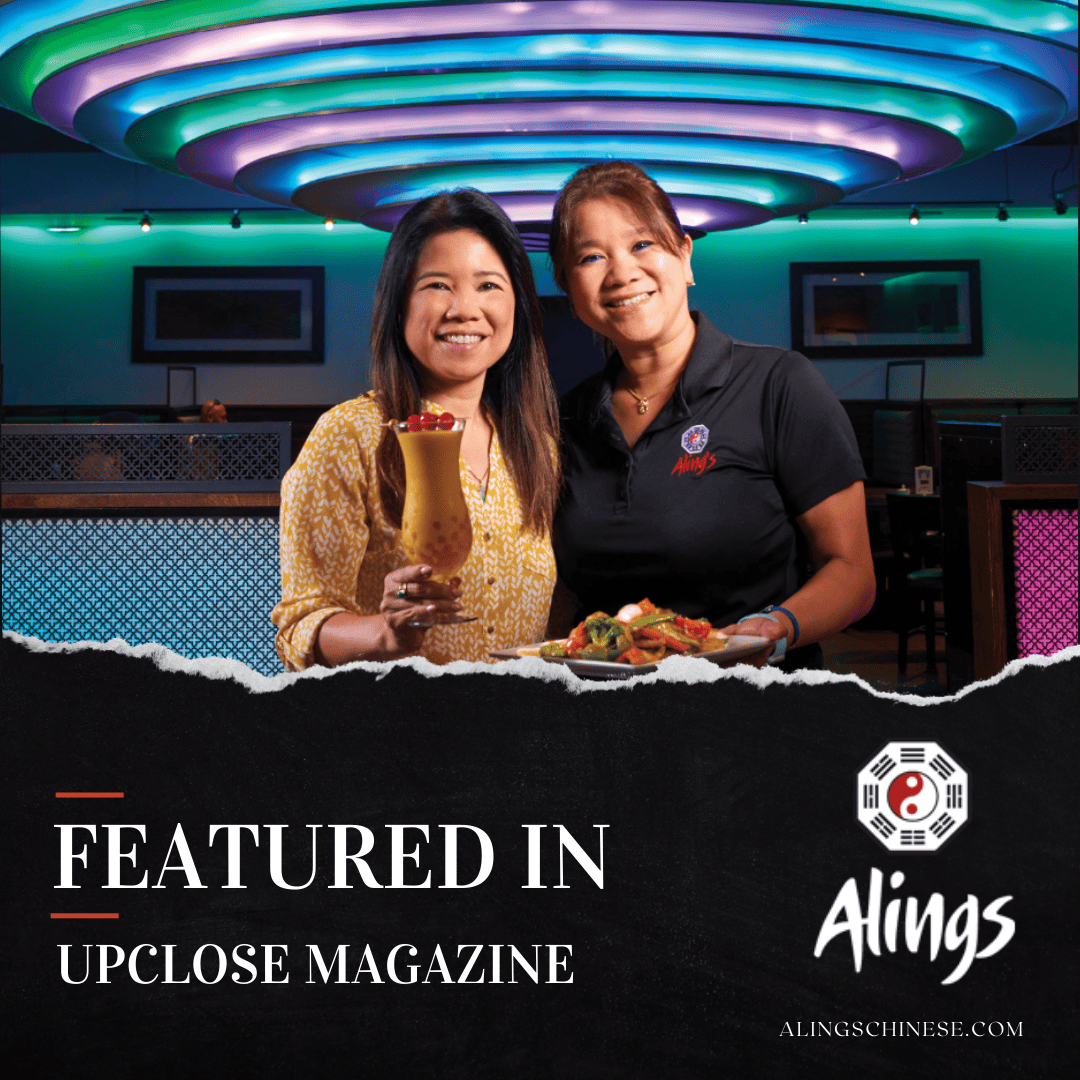 Alings Chinese Bistro was featured in Upclose Magazine, a local magazine in Sugar Land, TX.